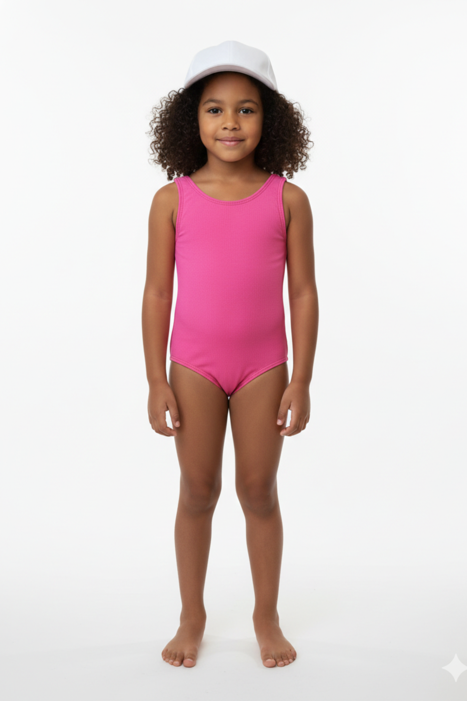 Maiô Infantil Tradicional Rosa Pink com UV 50+