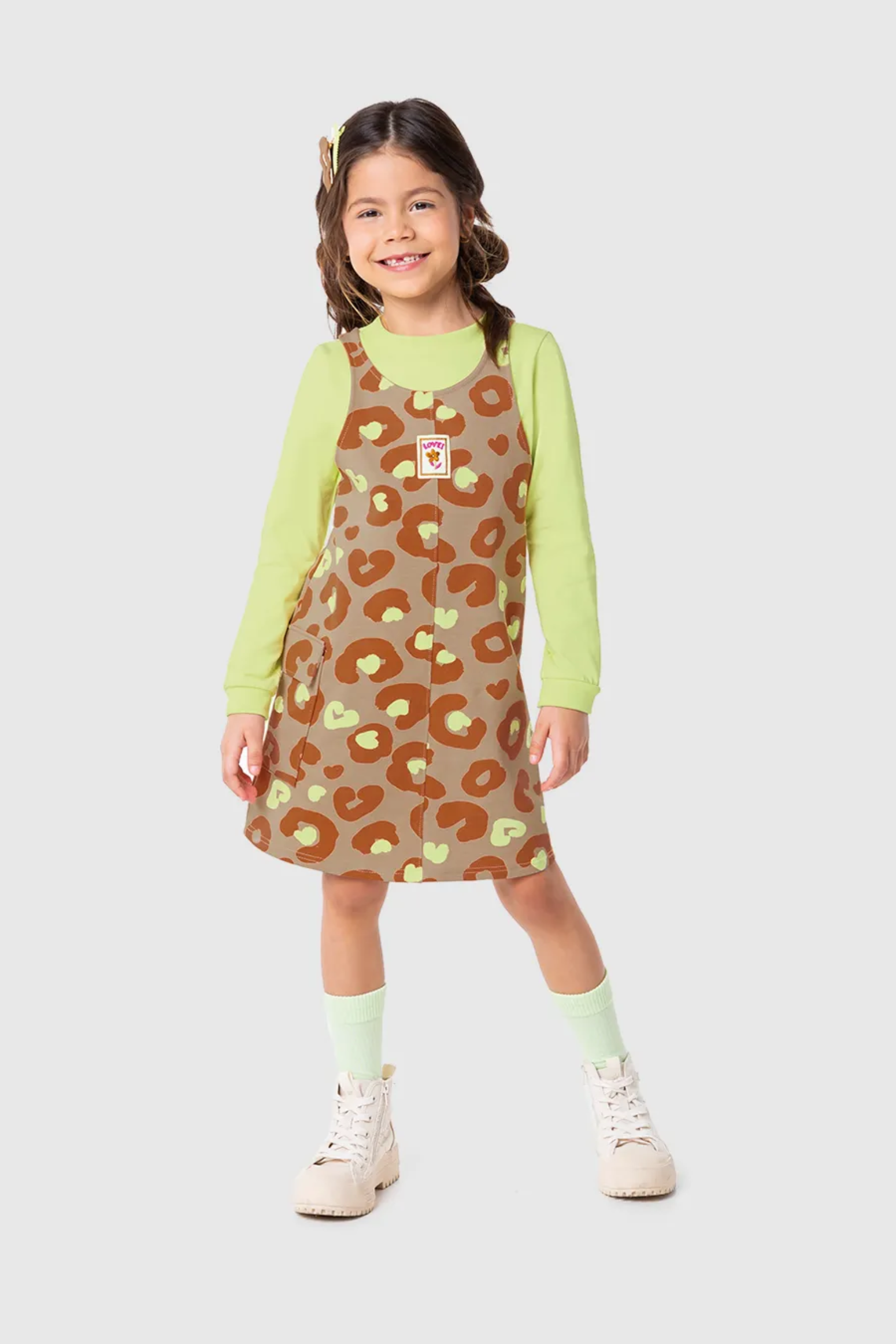 Salopete Infantil Meninas Oncinha Malwee