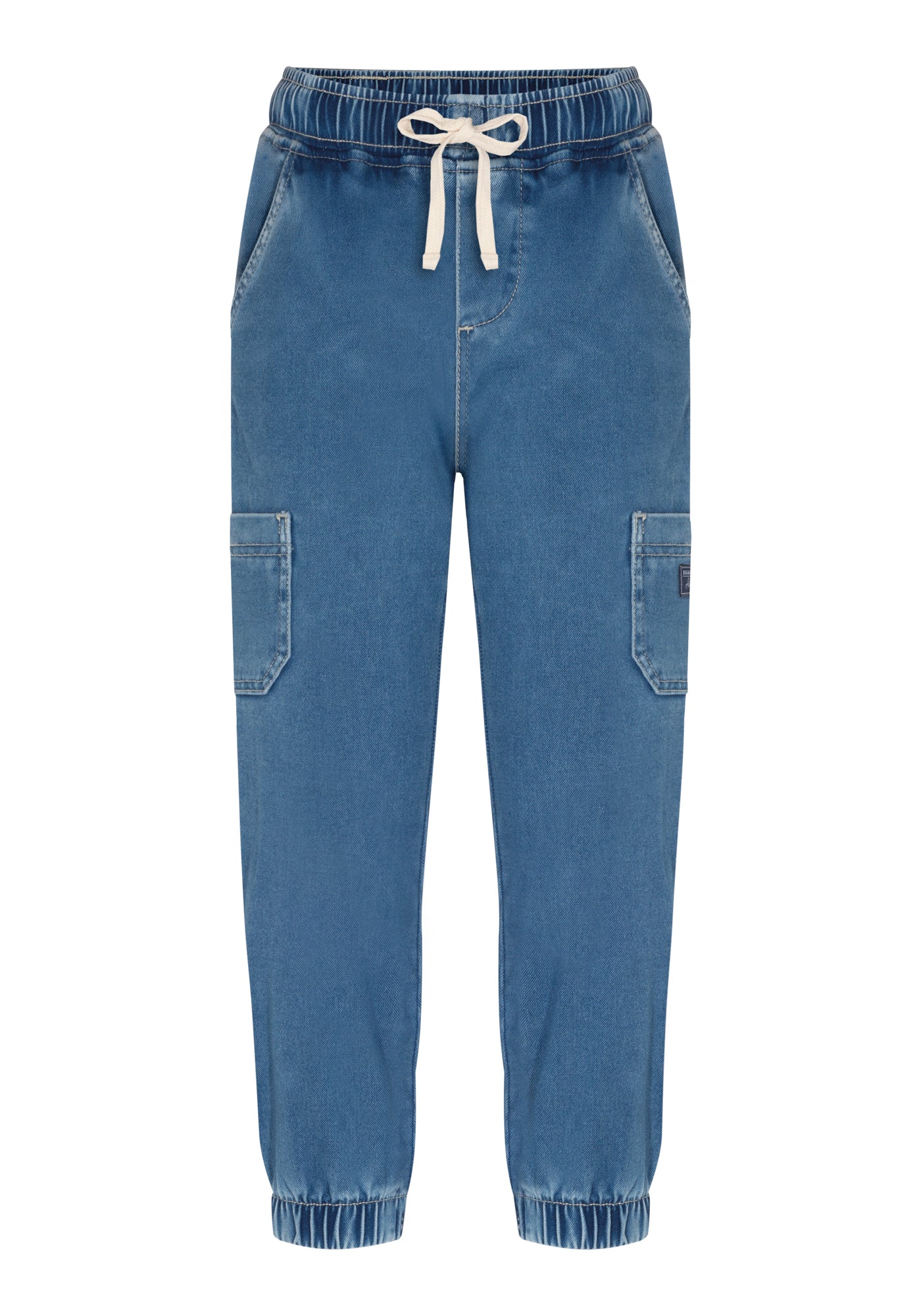 Calça Infantil Masculina Alakazoo Jeans Moletom Cargo Comfort com Elastano