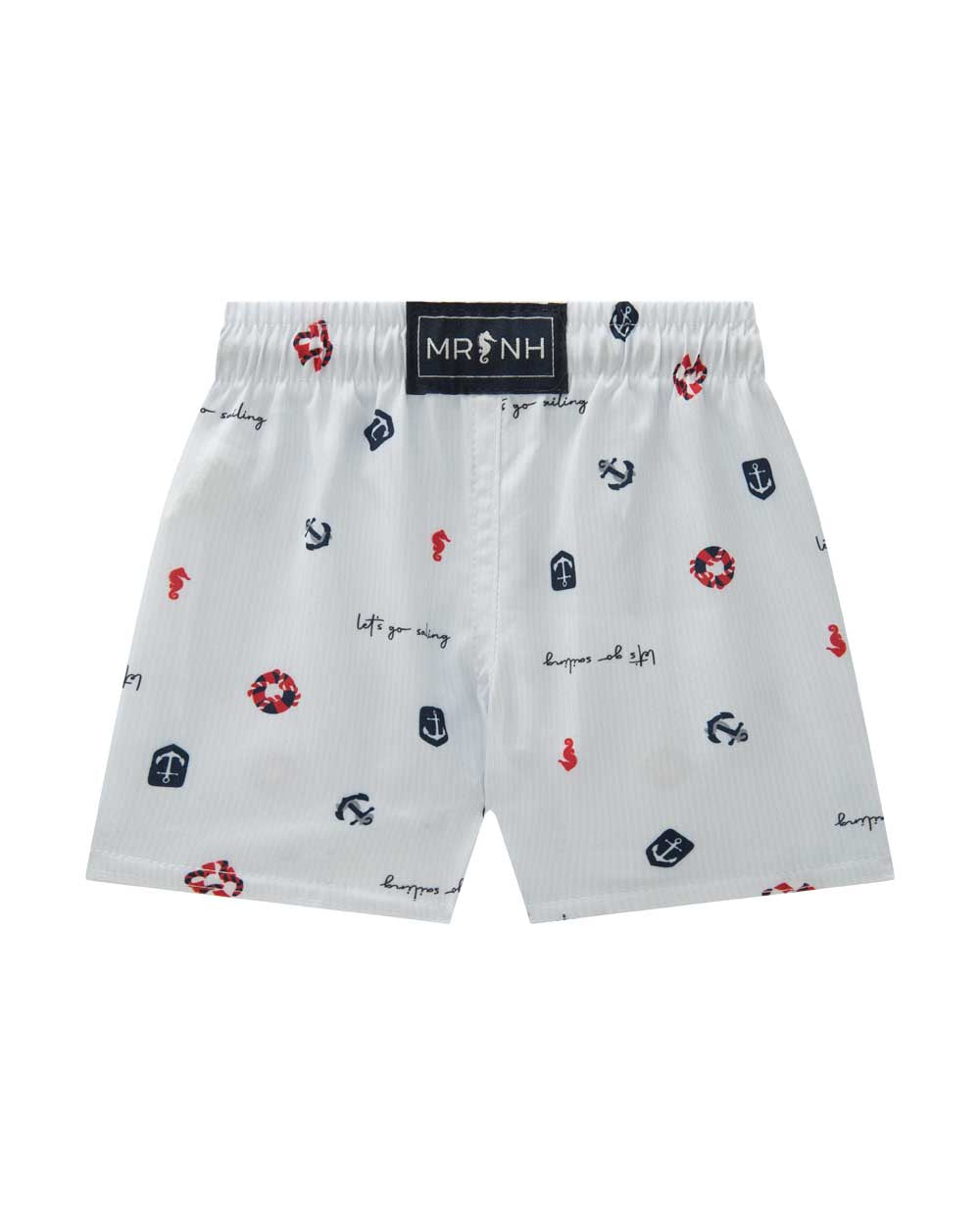 Conjunto Infantil Meninos Meia Malha Onda Marinha