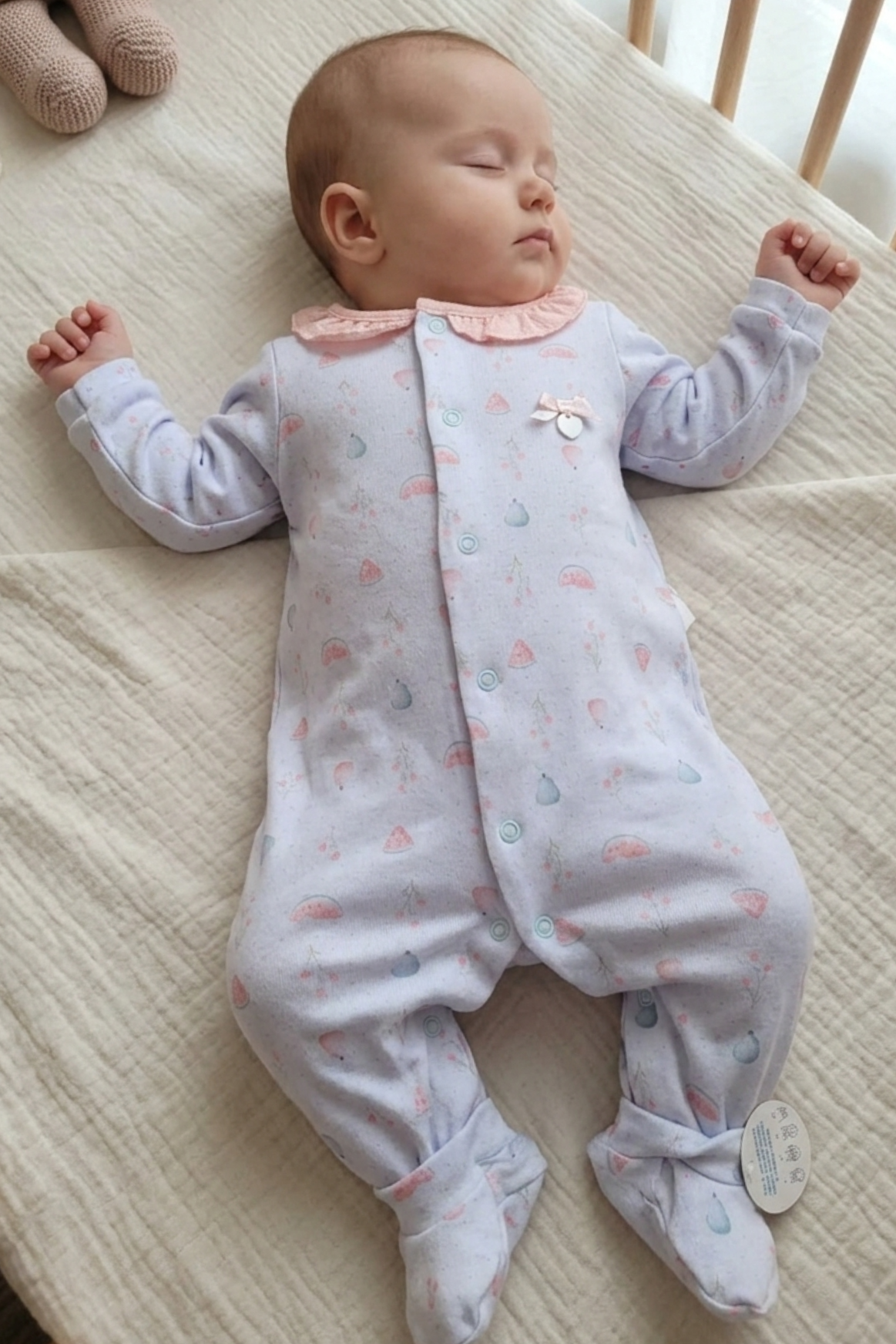 Macaquinho Bebê em Suedine Meninas