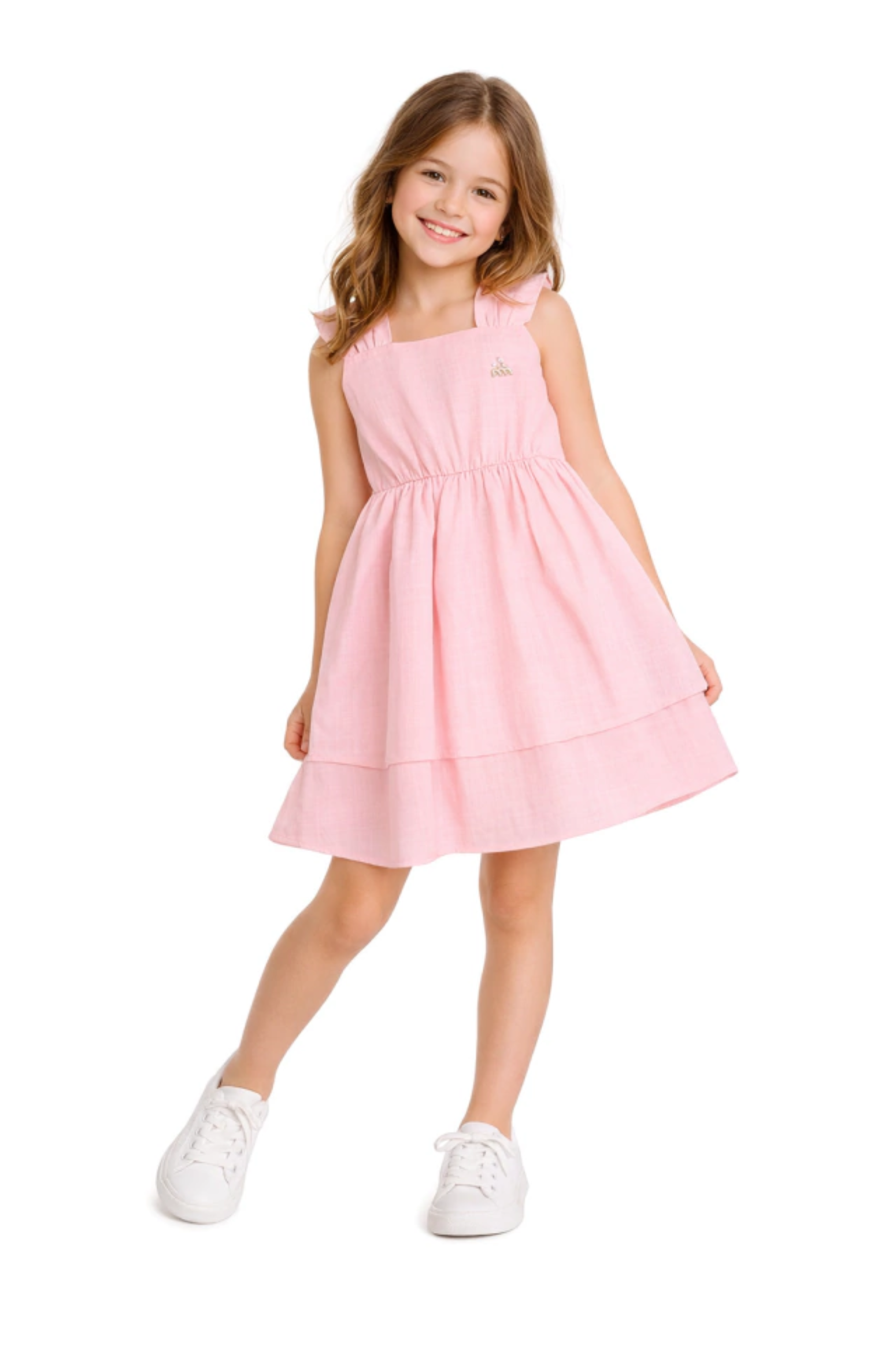 Vestido Infantil Meninas Marlan Rose Cristal
