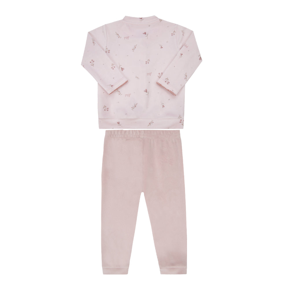 Conjunto Bebê Letut em Plush Rosa Chá Ref. LT19584