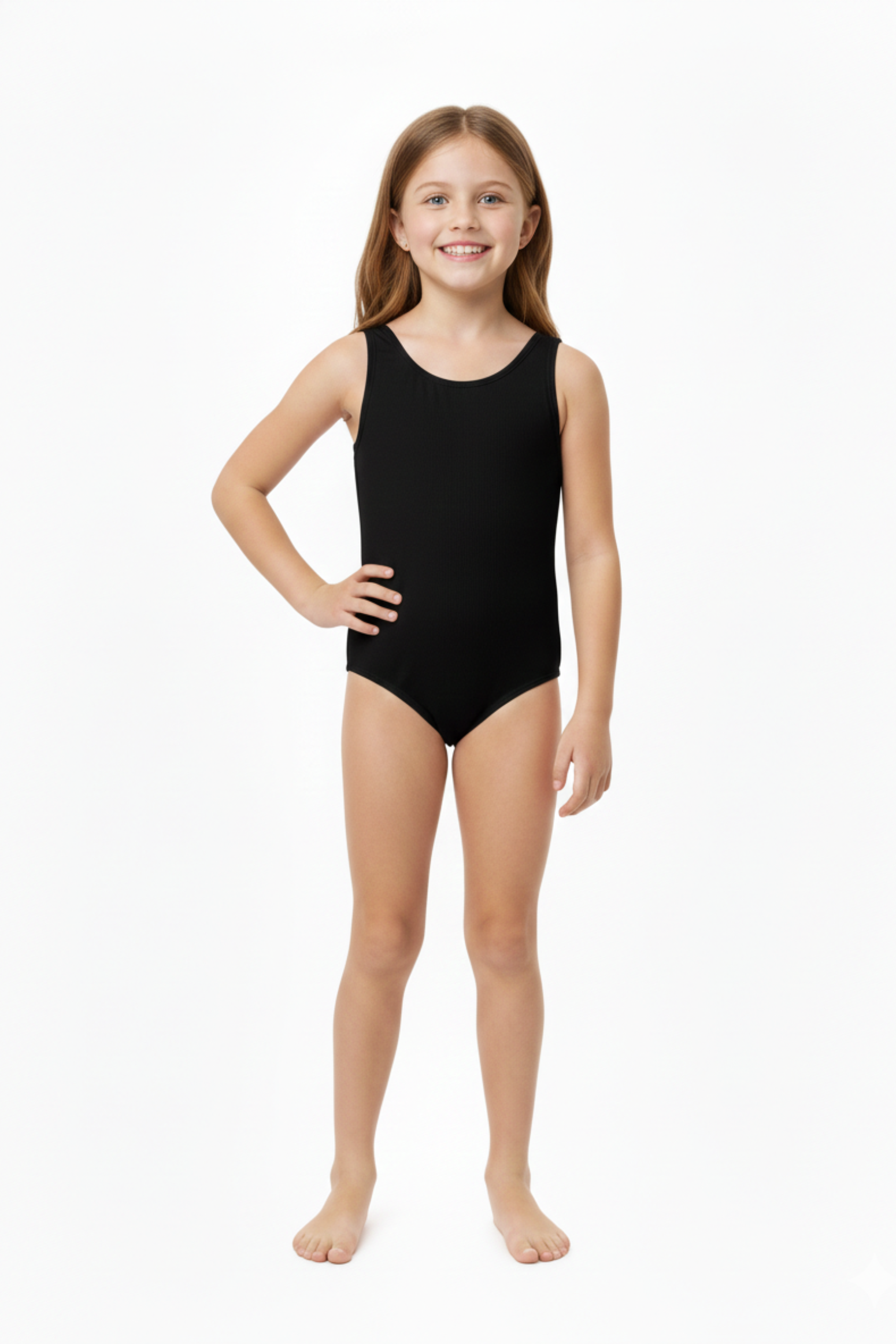 Maiô Infantil Tradicional Preto com UV 50+