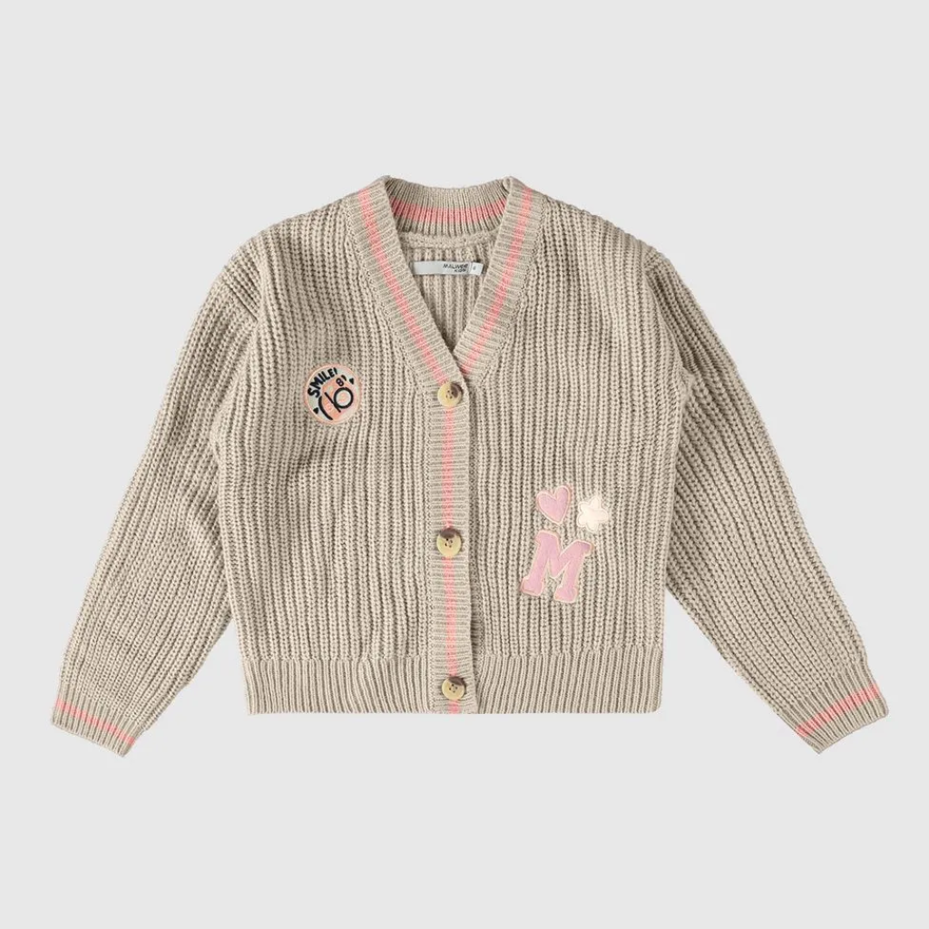 Cardigan Trico Bordado Infantil Meninas Malwee