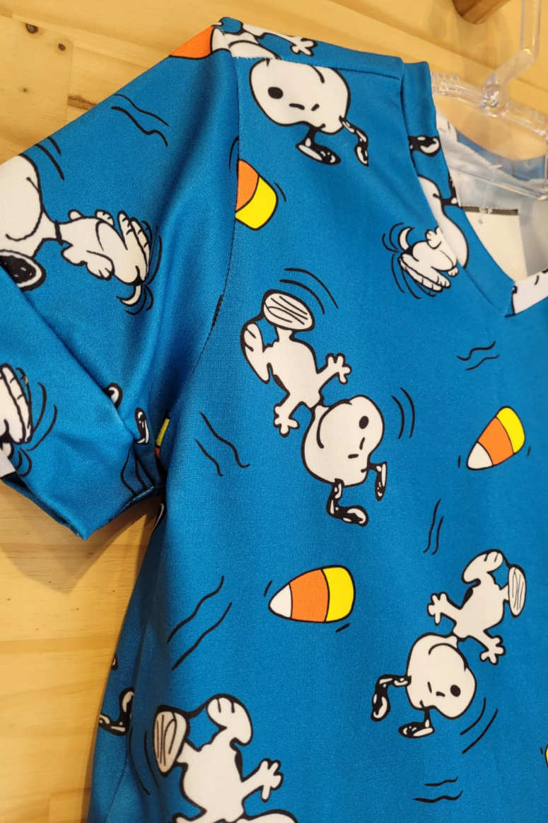 Pijama Infantil Meninos Manga Curta Snoopy