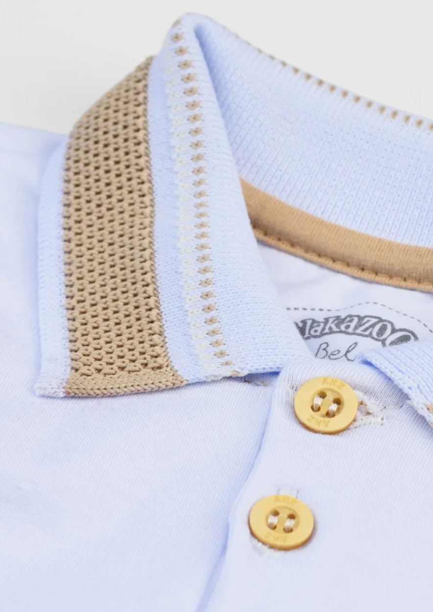 Conjunto Bebê Meninos Body Gola Polo e Bermuda Alakazoo