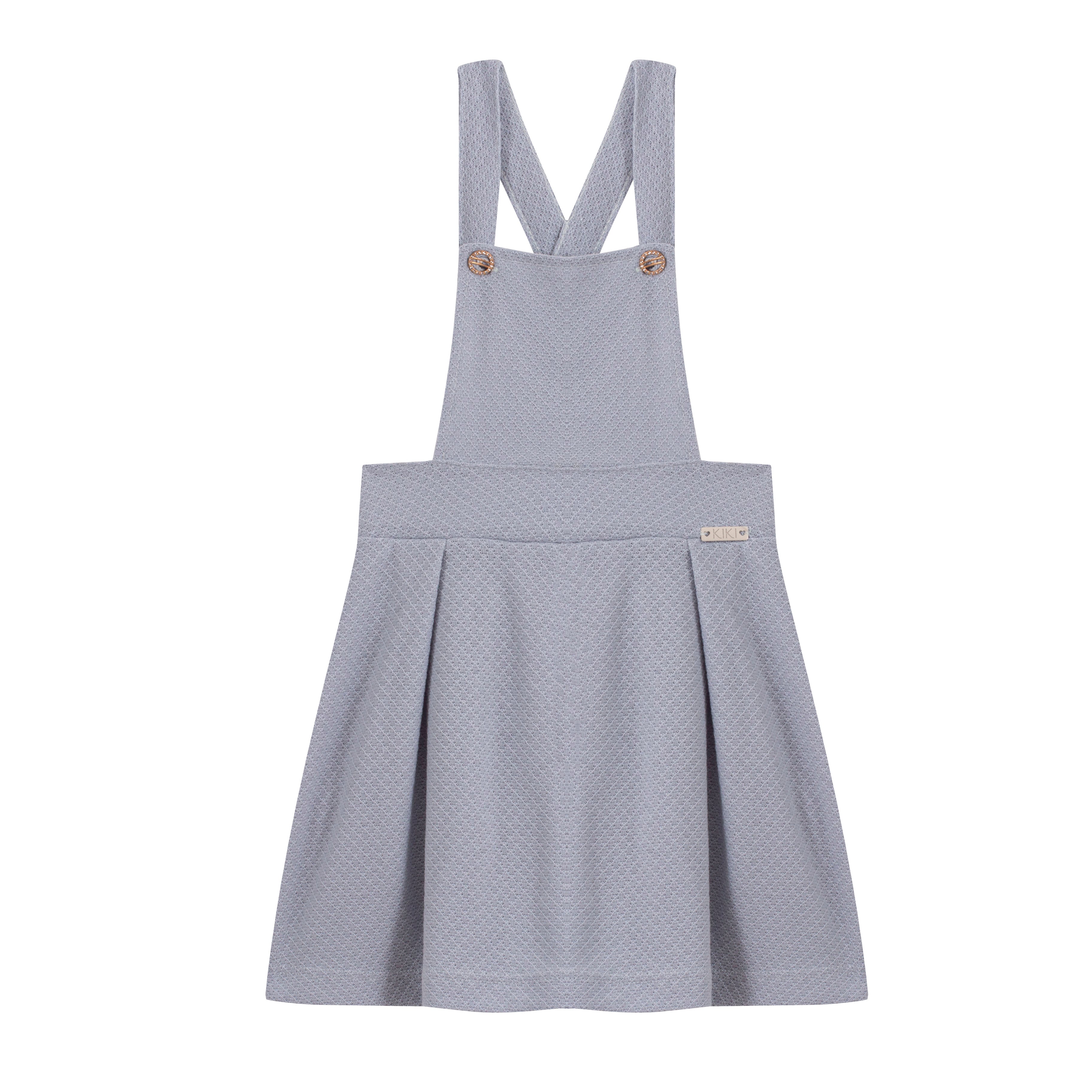 Salopete Meninas Baby com Blusa Azul Floral