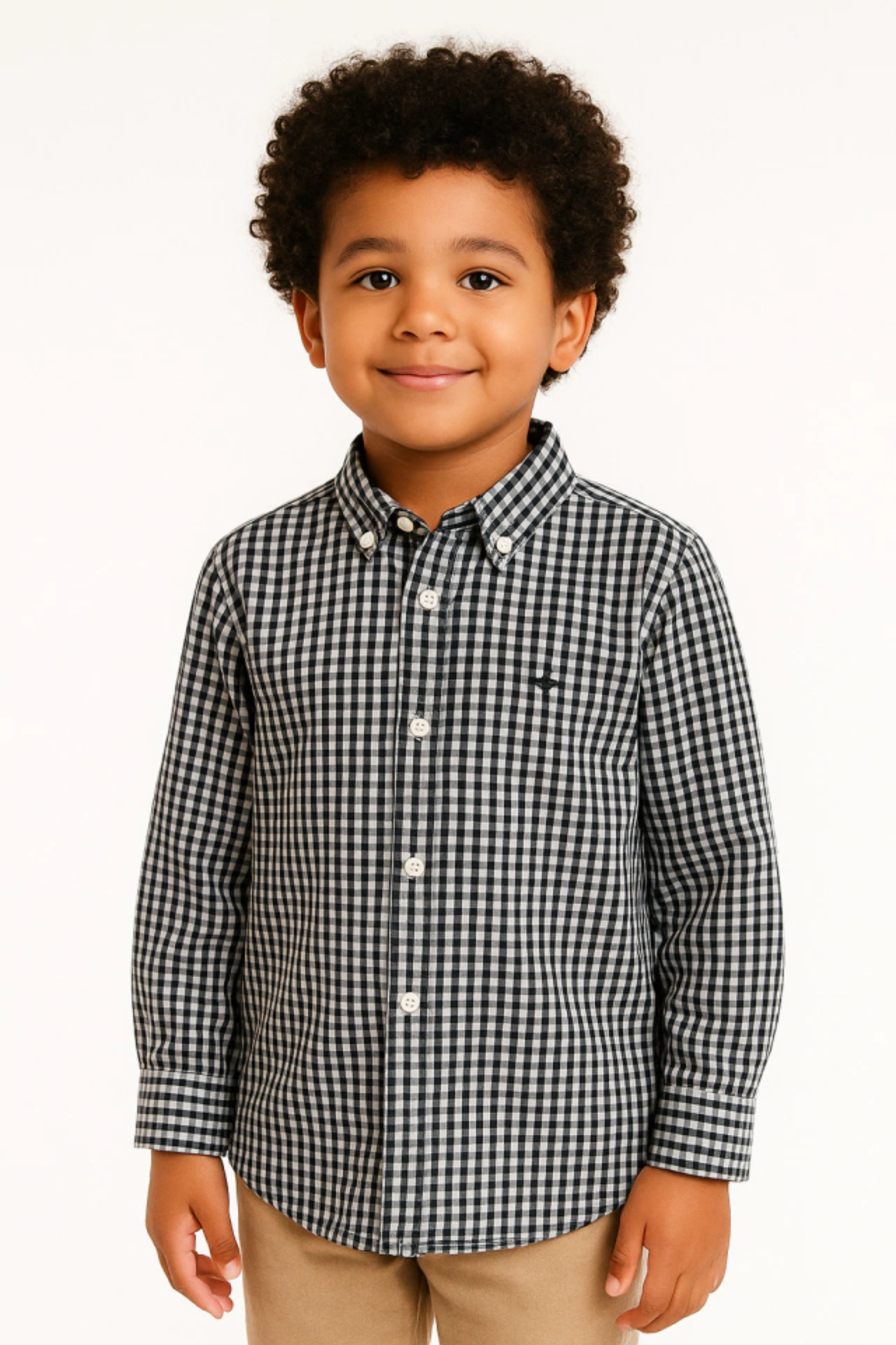 Camisa Social Infantil kING JOE Xadrez