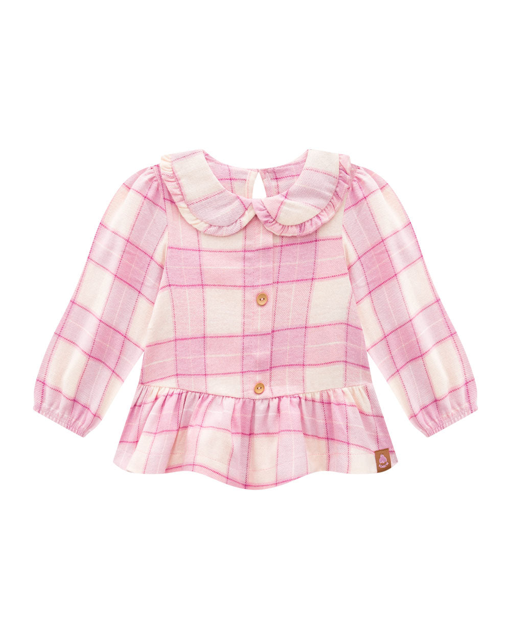 Conjunto Infantil Somini – Batinha Flanelada Floral e Legging em Helanca