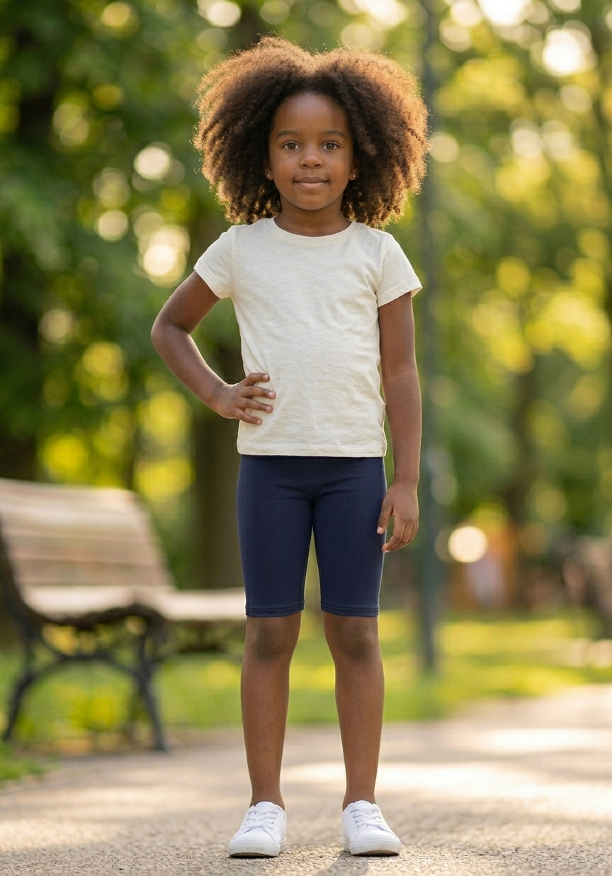 Bermuda Ciclista Infantil Básica em Cotton - 4 cores