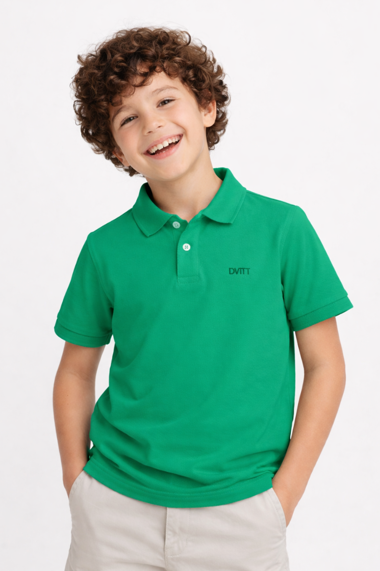 Camisa Polo Infantil Meninos Ribana Verde