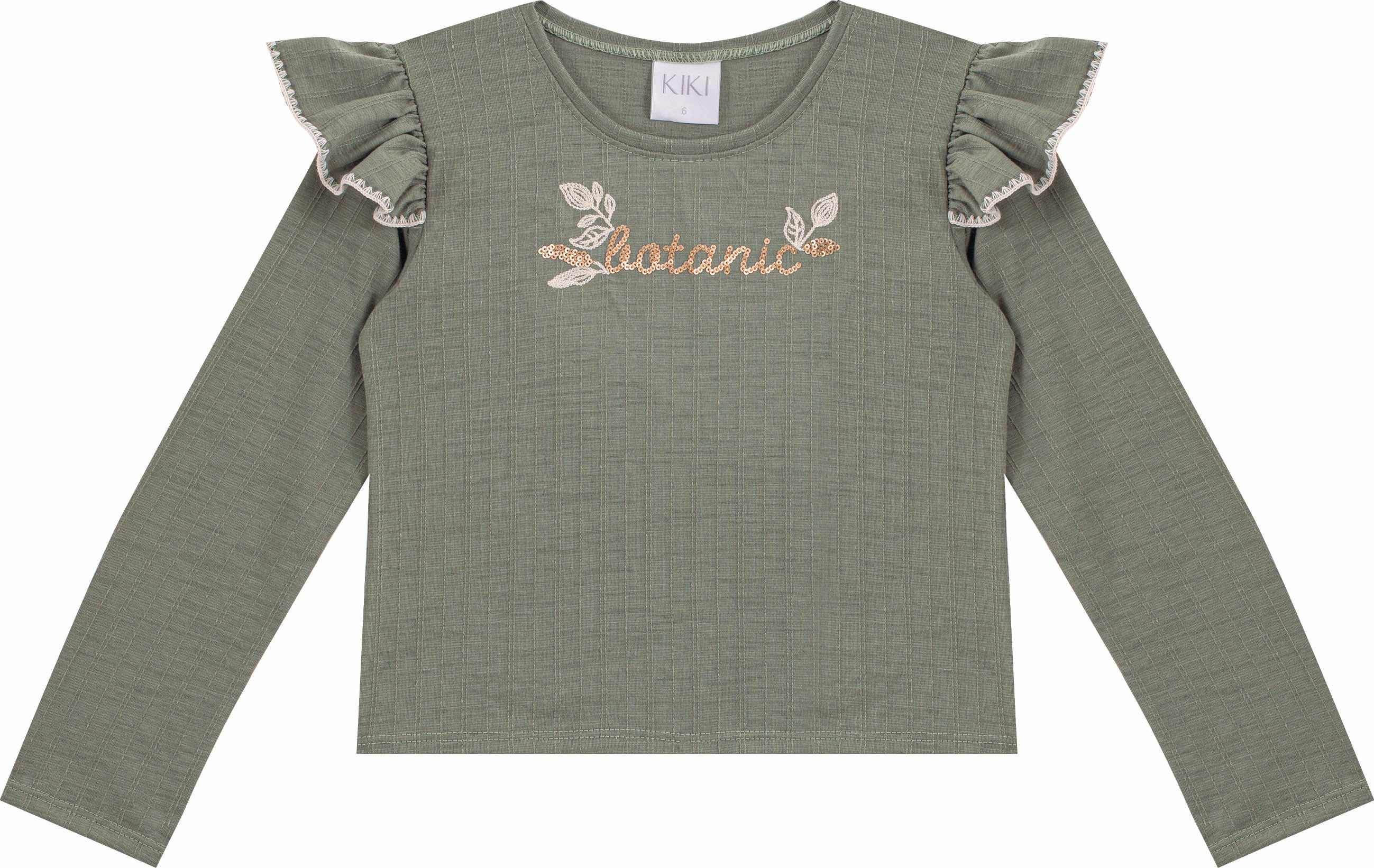 Conjunto Infantil Meninas Bordado Botanic Kiki