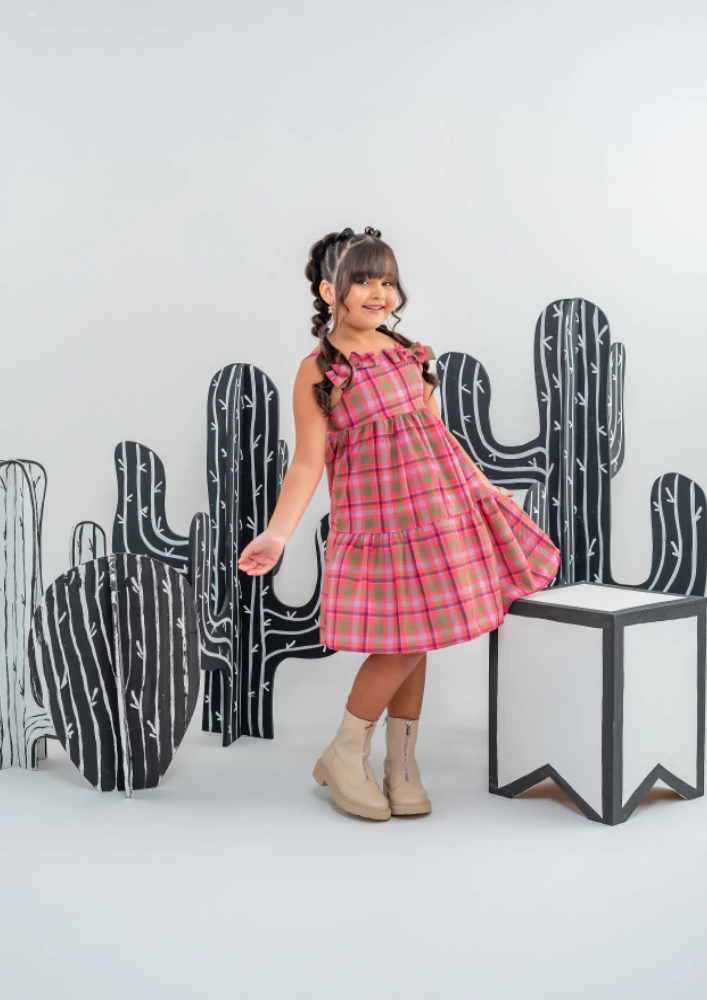 Vestido Infantil Meninas Festa Junina Colors