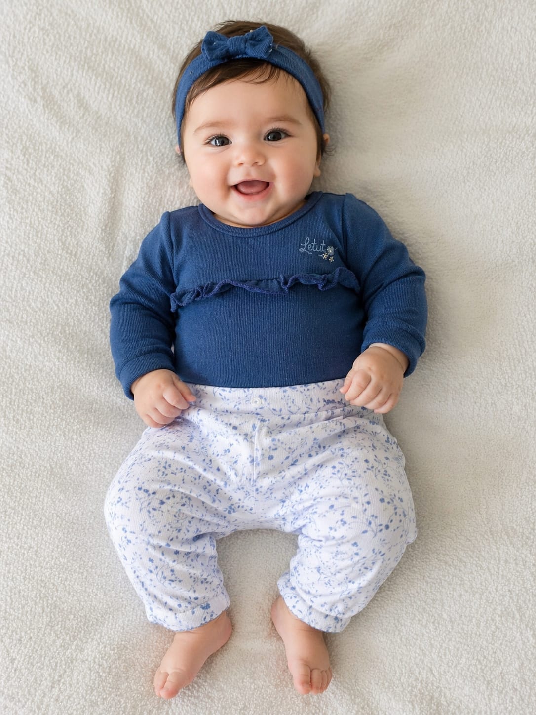 Conjunto Baby Body Bordado Meninas Letut - LT17365