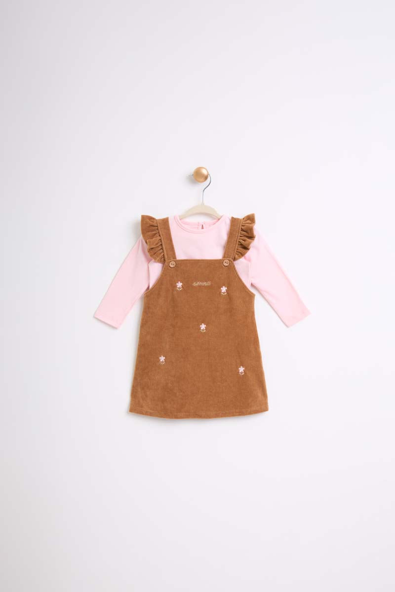 Salopete Baby em Veludo Cotele