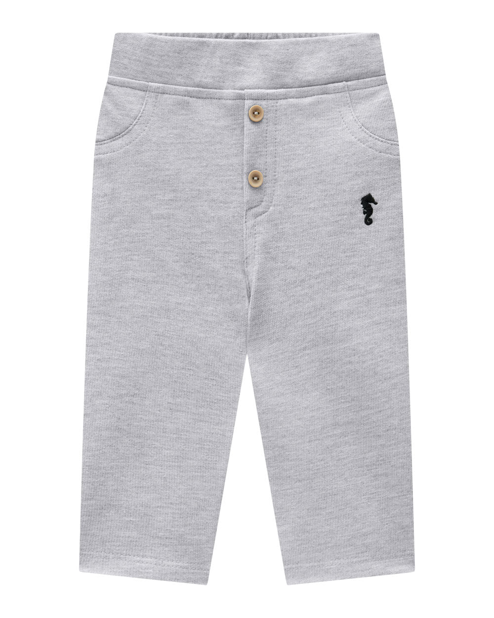 Conjunto Bata em Malha e Calça Moletinho Onda Marinha