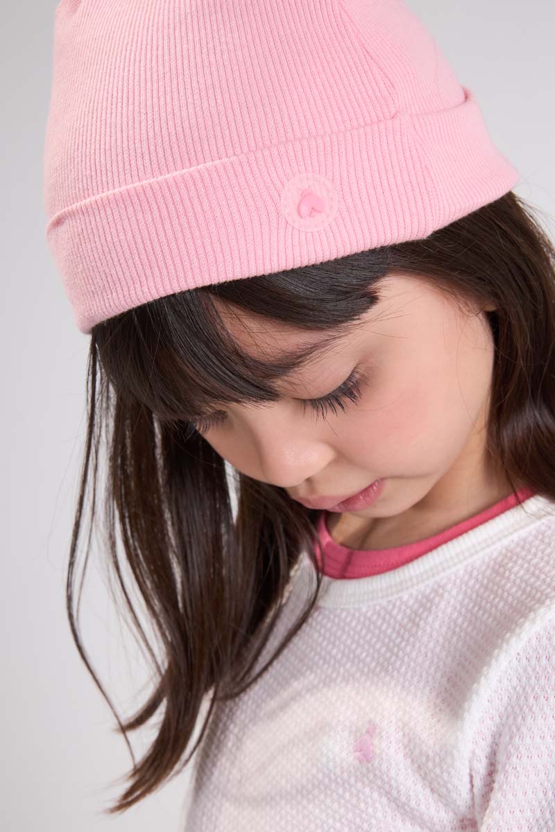 Touca Infantil em Ribana Canelada 100% algodão Meninas