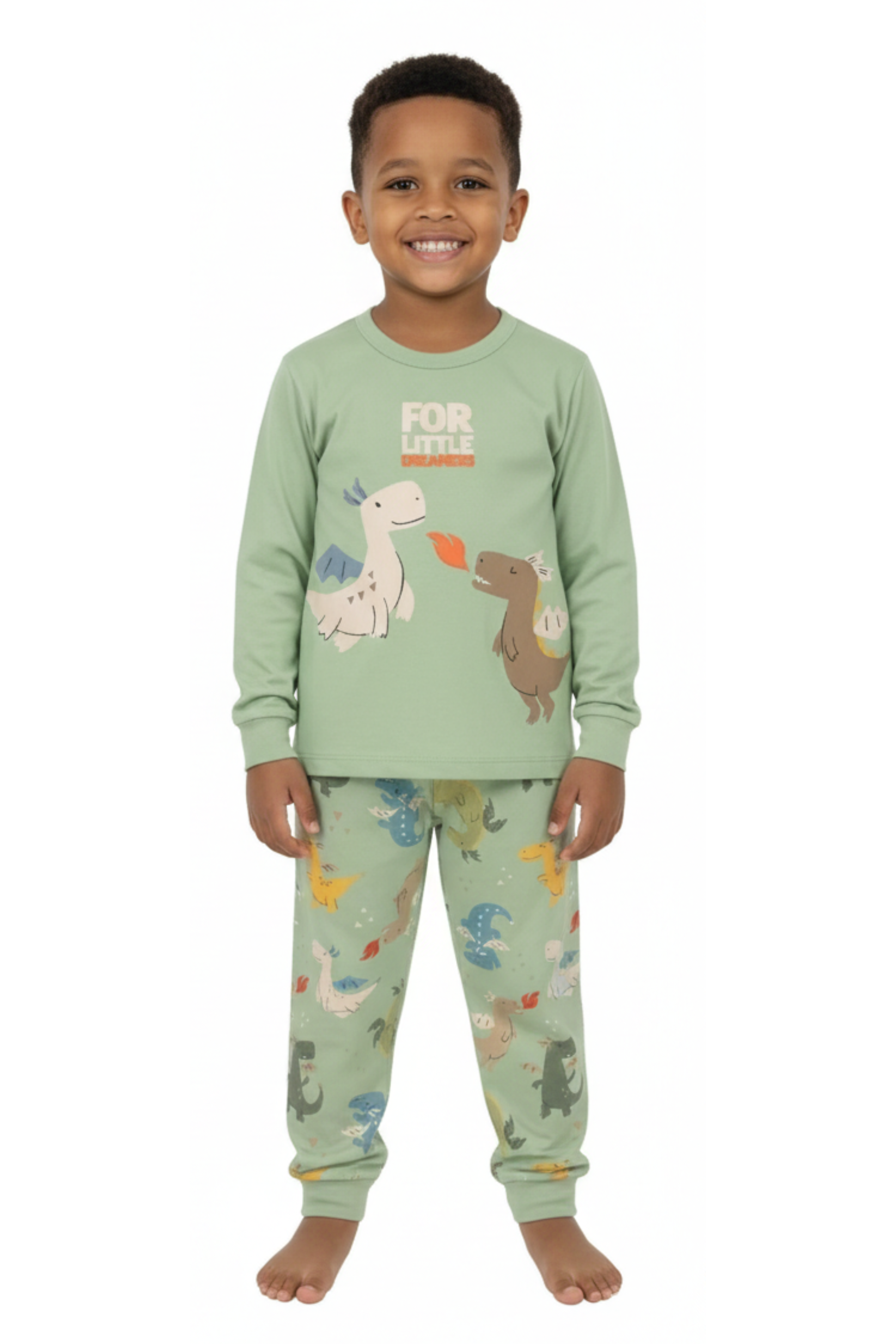 Pijama Infantil Meninos Manga Longa em Algodão Brandili