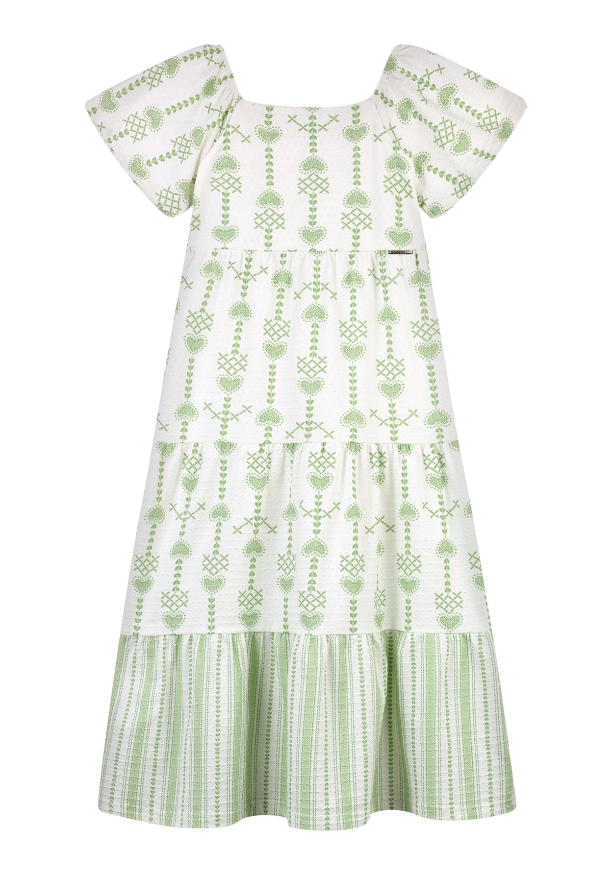 Vestido Midi Menina Alakazoo em Malha Nikko Estampada