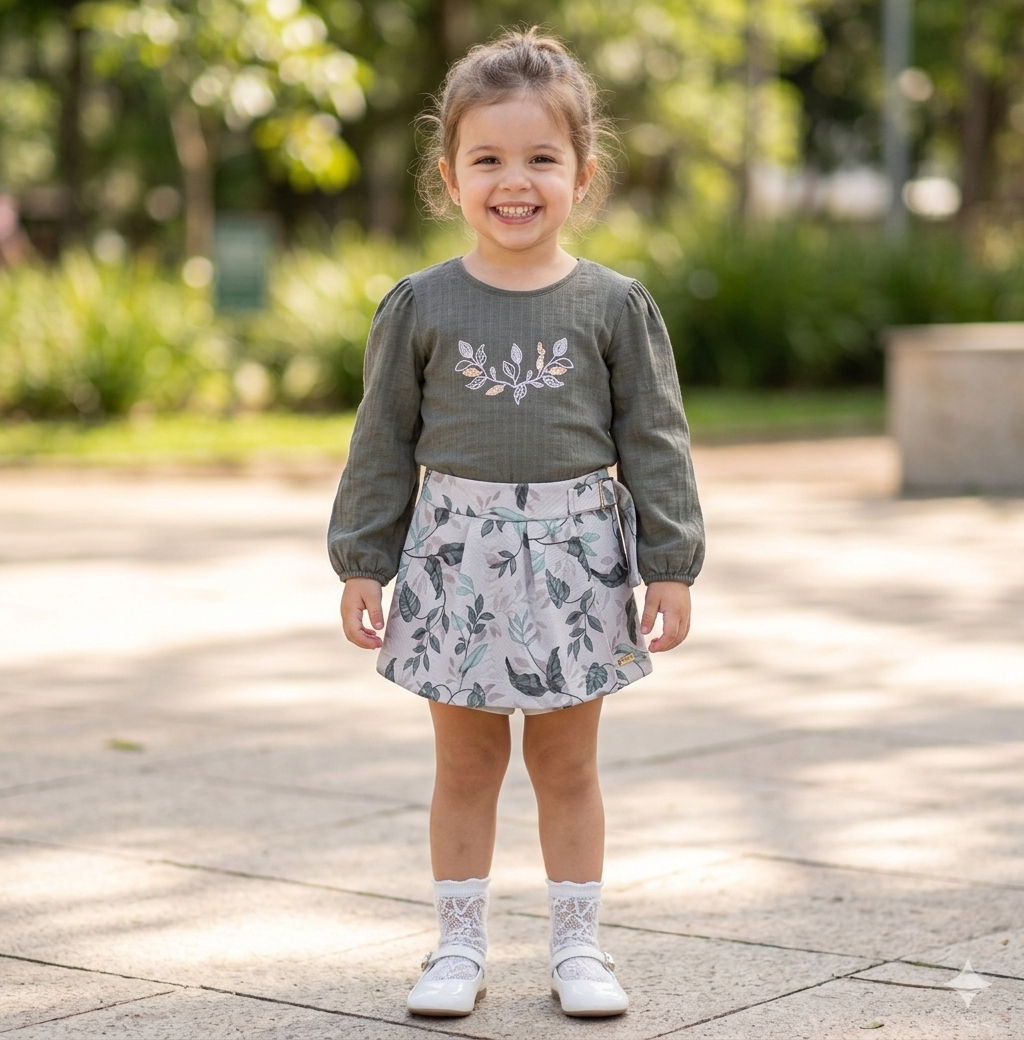 Conjunto Baby Manga Longa Meia Estação