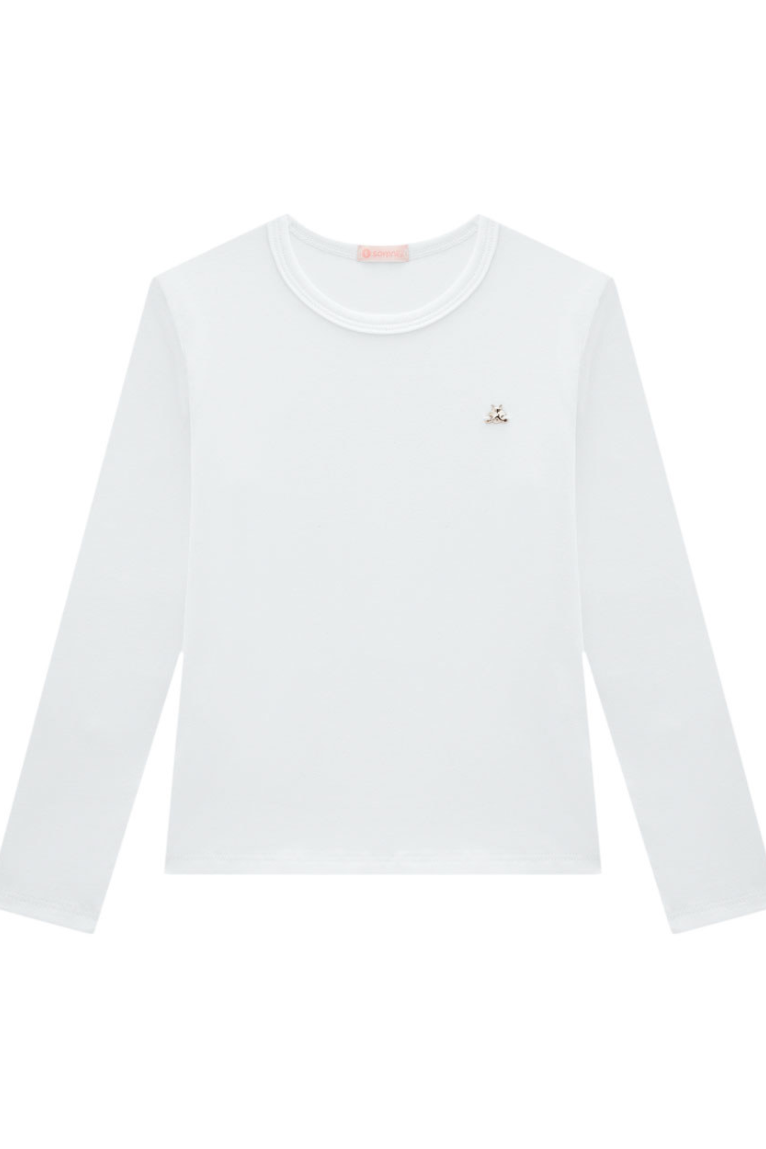 Blusa Manga Longa Tradicional em Cotton Baby