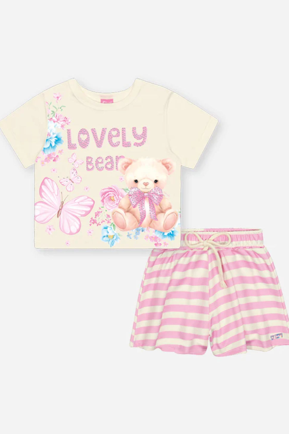 Conjunto Verão Infantil Lovely Bear Cinti