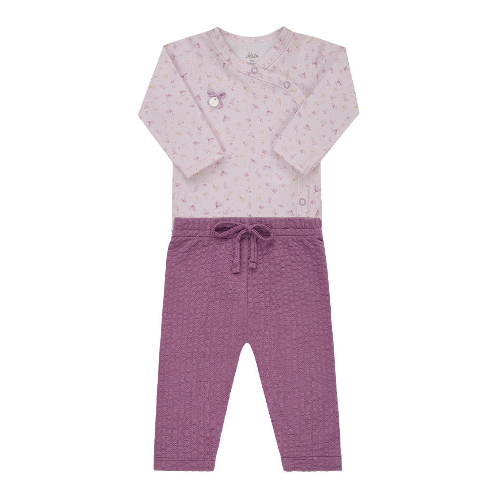 Conjunto Baby Body Lavanda Letut Ref. LT19603