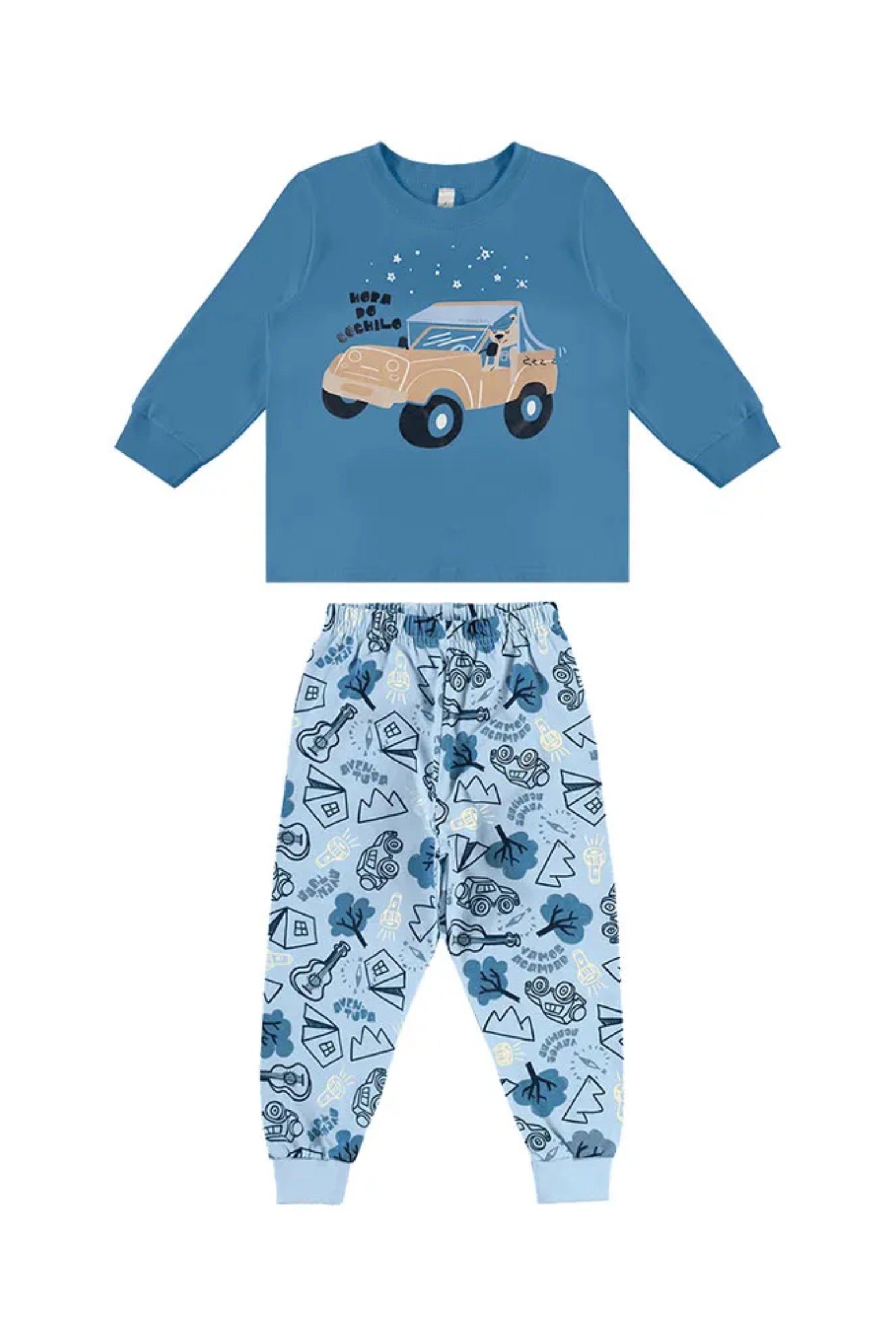 Pijama Infantil Meninos Algodão Brilha no Escuro Malwee