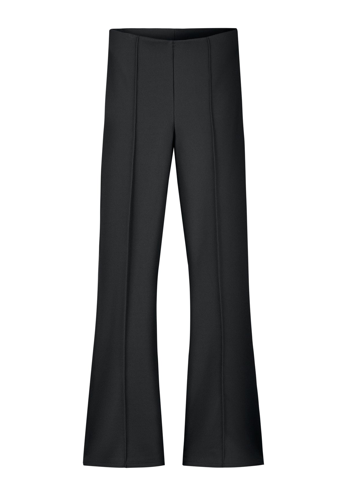 Calça Bailarina com Costura Frontal Cinza Platinum