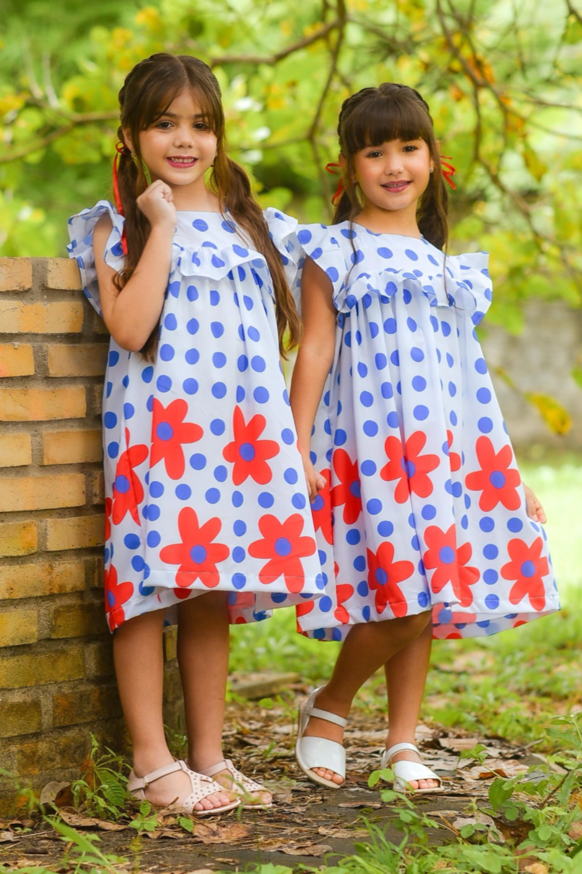 Vestido Infantil Meninas Verão Floral