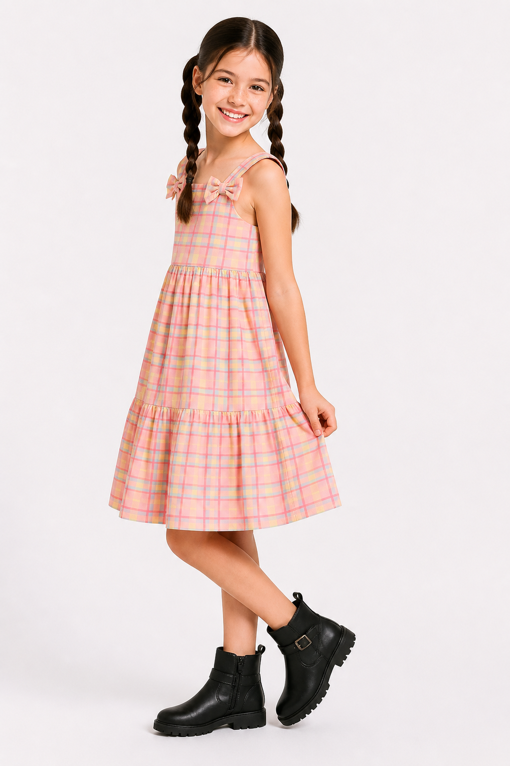 Vestido Infantil Meninas Festa Junina Color Candy