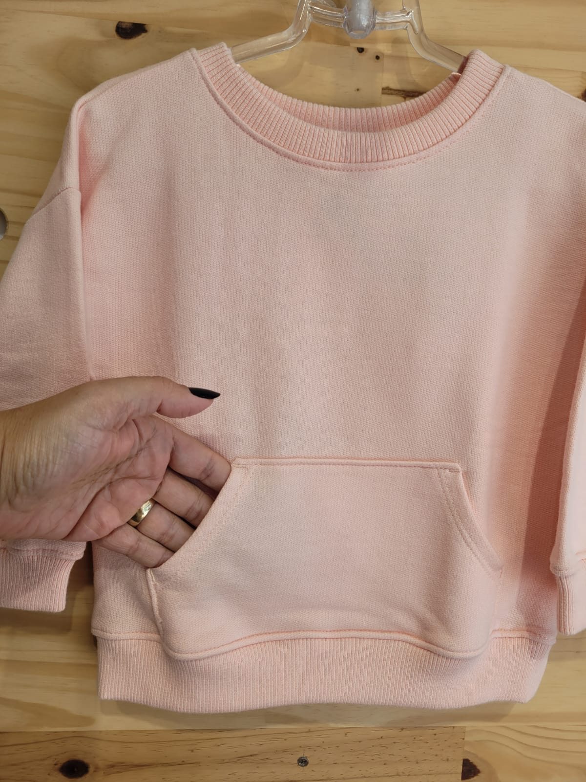 Blusão Baby Meninas de Moletom Hering