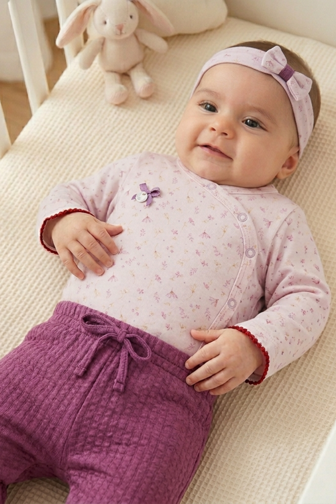 Conjunto Baby Body Lavanda Letut Ref. LT19603
