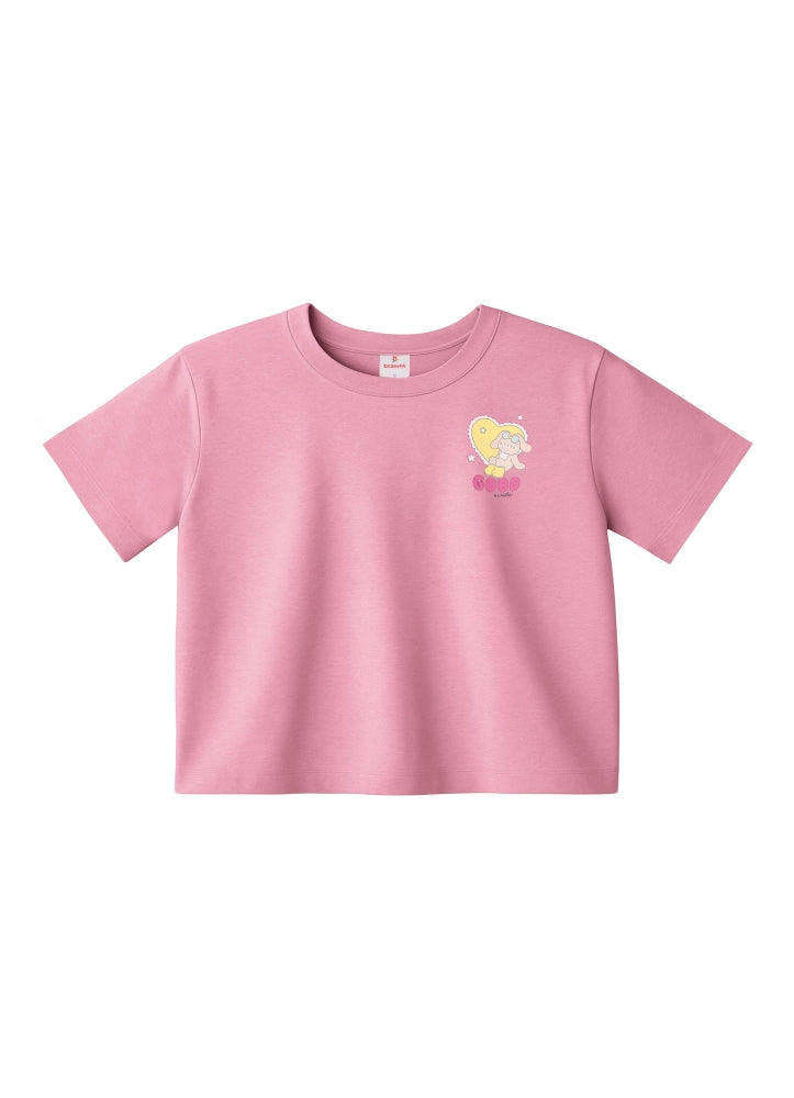 Camiseta Infantil Meninas Good Sweets Rosa Brandili