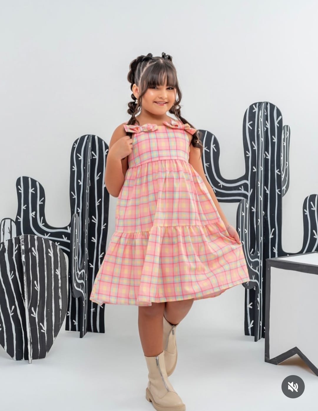 Vestido Infantil Meninas Festa Junina Color Candy