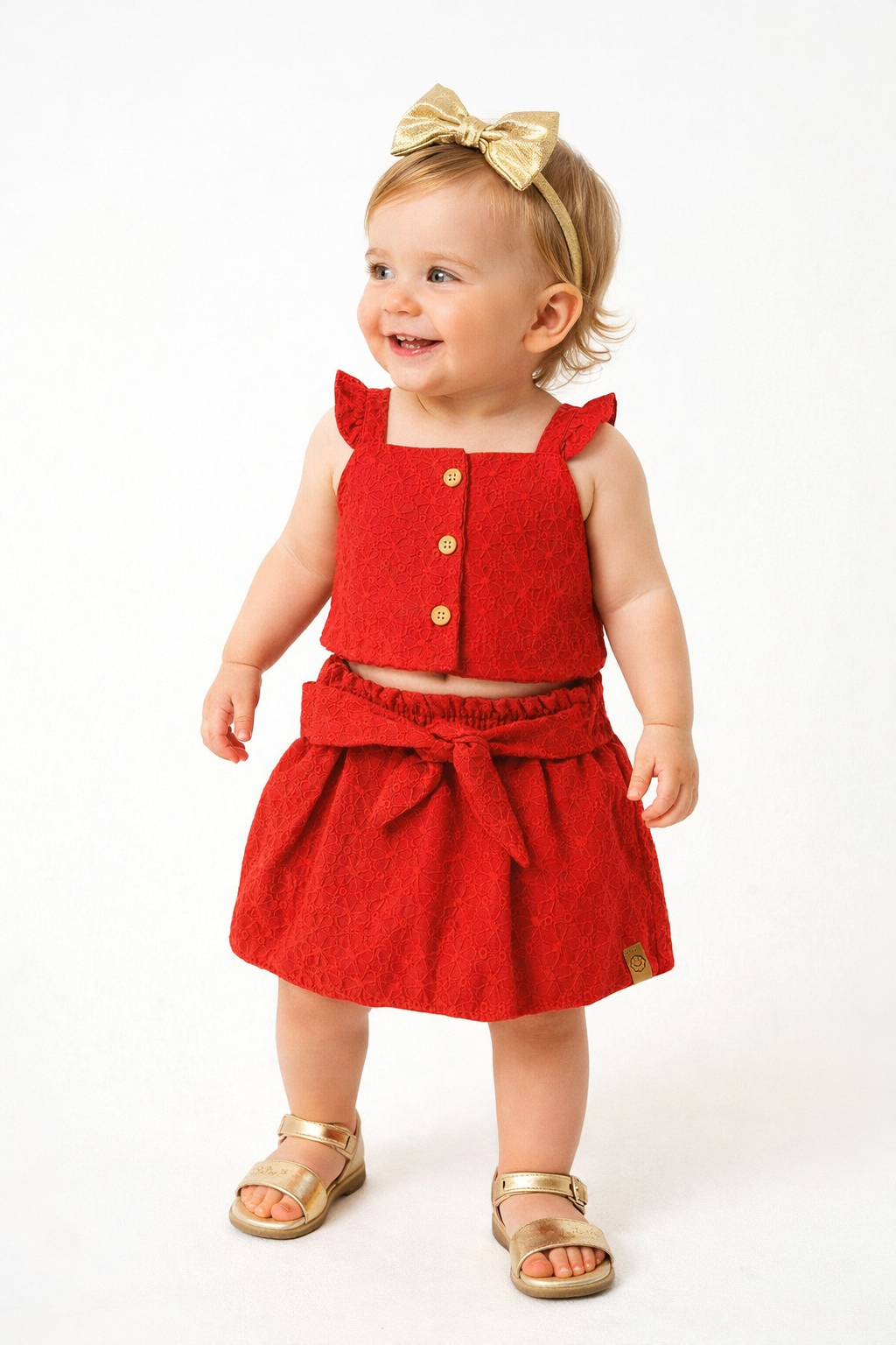 Conjunto Baby Shorts Saia em Laise Malwee