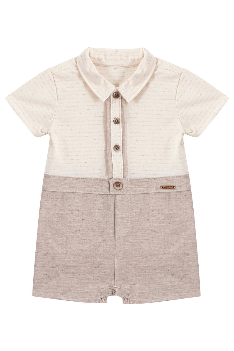 macaquinho bebe estilo camisa verao 