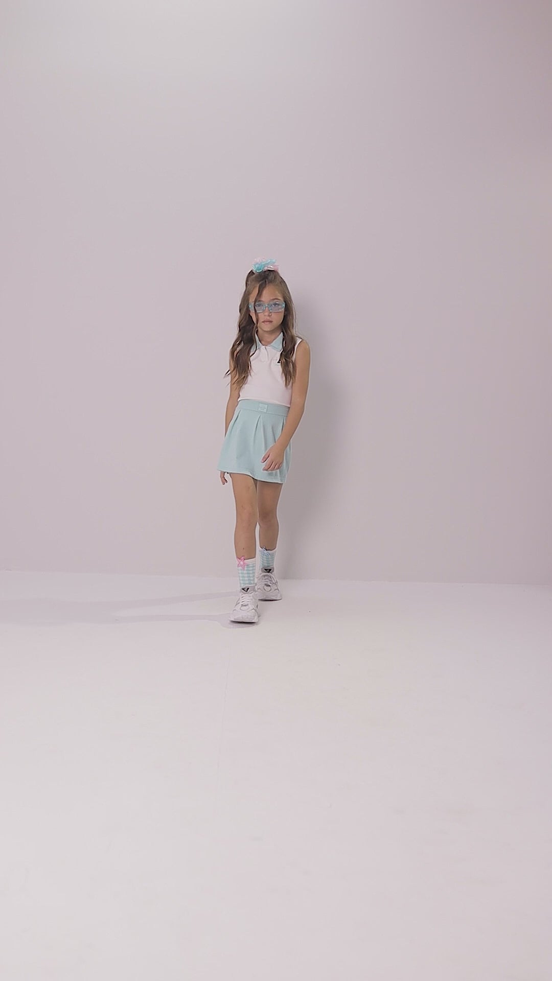 Conjunto Infantil Shorts Saia Tenista Alakazoo