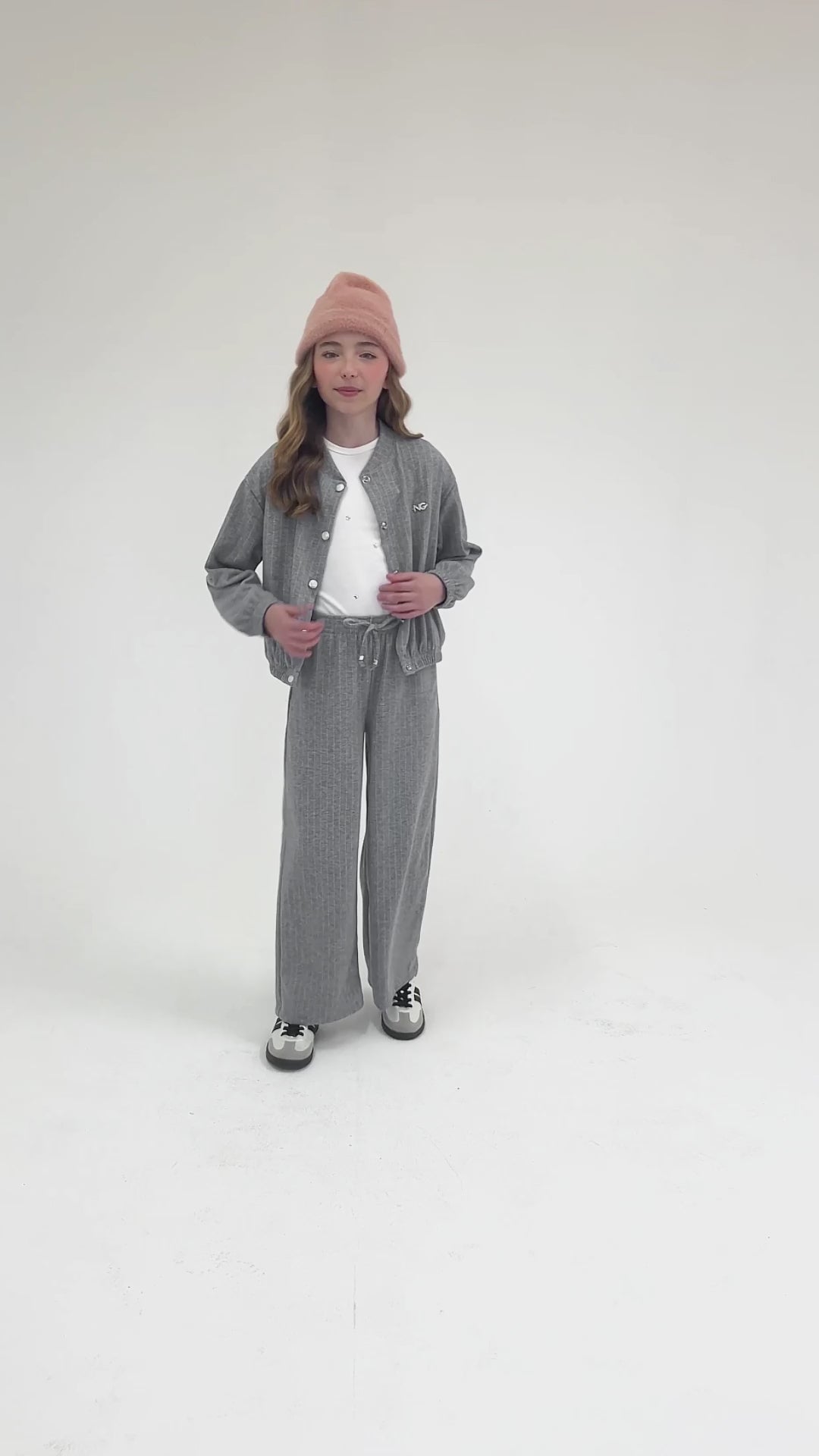 Jaqueta Infantil Meninas em Jacquard Risca de Giz