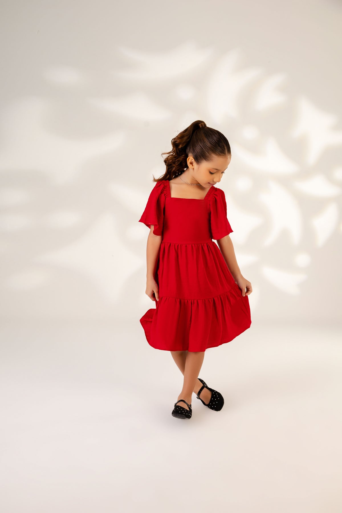 Vestido Infantil Costas Ajustável Laço