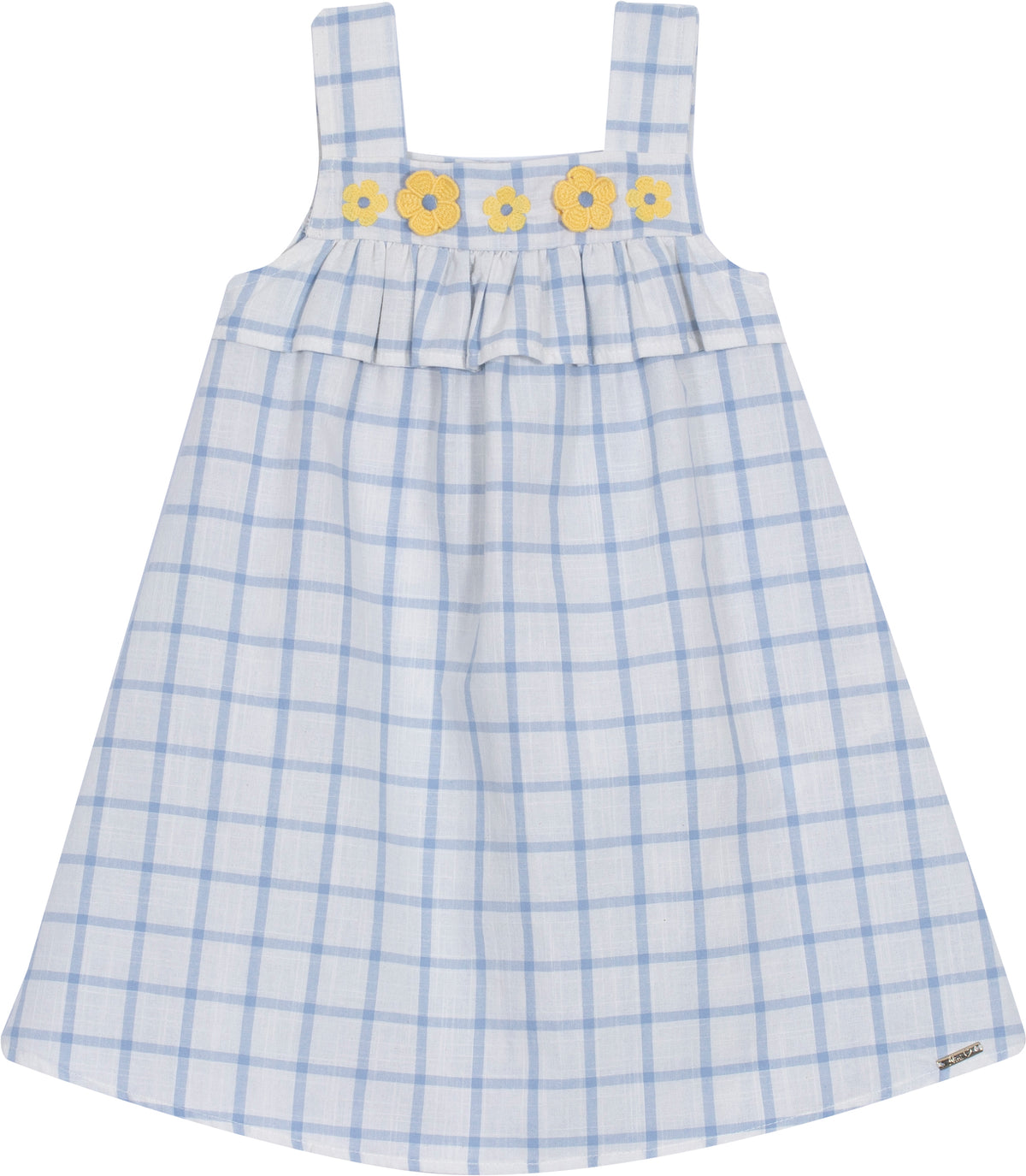 Vestido Bebê Verão Regata Bordado - Nini & Bambini